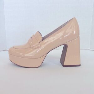 Cecelia New York Women’s Pinky Platform Penny Loafer Size 10